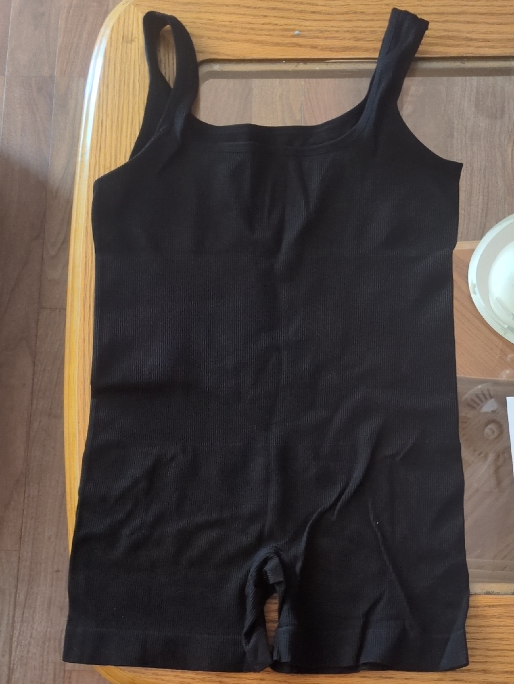 Womens Workout Romper Yoga Ribbed Square Neck Shorts Jumpsuits
XL